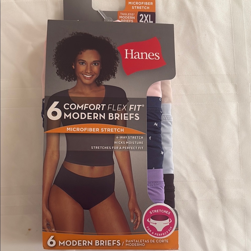 Hanes Comfort Flex Fit Modern Briefs - Black